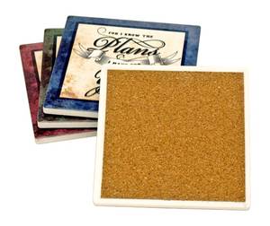 lot 17 image: Inspirational Christian Scriptures Drink Coaster Set