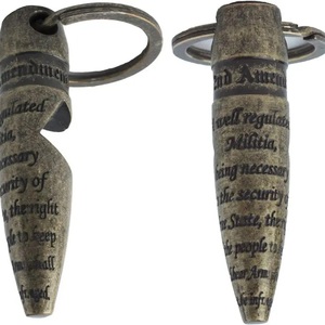 lot 55 image: 2nd Amendment 50 BMG Keychain Bottle Opener