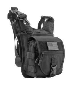lot 69 image: Tactical Sling Concealed Carry Range Bag - Black