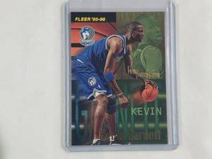 Kevin Garnett Rookie Fleer 95-96 Firm Foundation No. 335