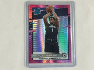 Anthony Edwards Optic Rated Rookie Pink Prizm No. 151