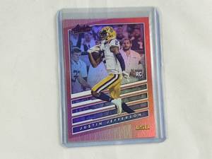 Justin Jefferson Rookie Foil Panini Chronicles Draft Picks Absolute No. 9