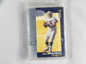 Unopened Pack Crash the Game Silver Set Dan Marino Top Card