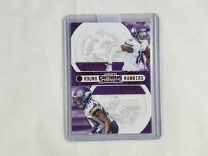 Justin Jefferson Jeff Gladney Rookie Panini Contenders Round Numbers No. RN-JG