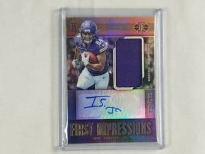 Irv Smith Jr. Rookie Patch Autograph Panini Illusions First Impressions No. 121