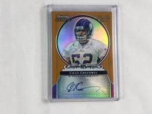 Chad Greenway Rookie Autograph Refractor Bowman Sterling No. BS-CG