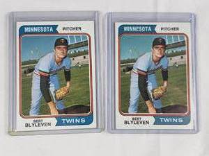 Lot of 2 Bert Blyleven 1974 Topps No. 98