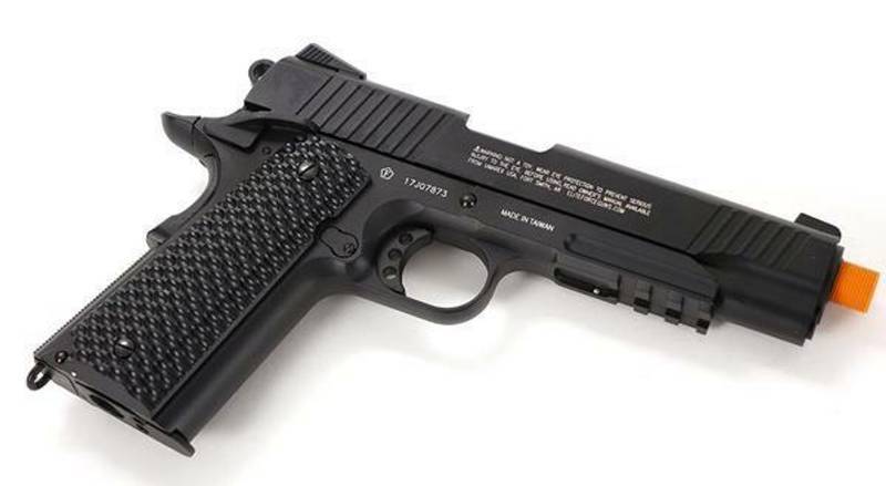 lot 9 image: NEW - Elite Force 1911 Tac Co2 Blowback Airsoft Pistol, Black 723364795558 MSRP $149.95