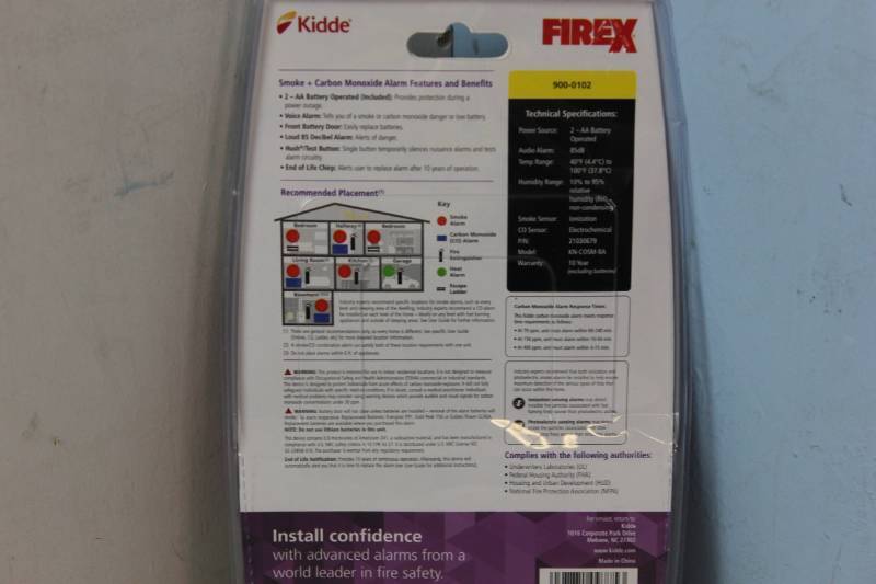 lot 14 image: NEW - Kidde Battery Operated SmokeCO Alarm (KN-COSM-BA) 047871097753 MSRP $49.97