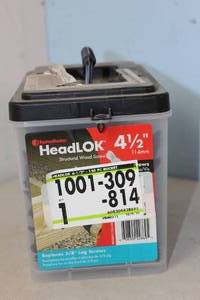 lot 57 image: NEW - FastenMaster 4-12 in. Heavy Duty Flat-head Fasteners (150-Piece)