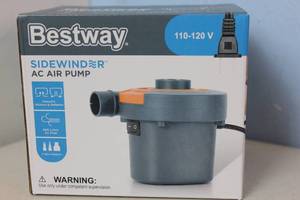 lot 66 image: NEW - Bestway Sidewinder 110V - 120V Air Pump 821808621408