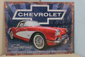 lot 110 image: NEW - Metal Sign Wall Art 16 x 12 Factory Sealed
