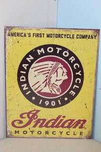 lot 111 image: NEW - Metal Sign Wall Art 16 x 12 Factory Sealed