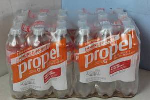 lot 141 image: 24 Bottles of Propel Zero Sugar Orange Rasberry Immune Support Best By 3062023
