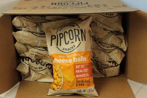 lot 172 image: Case of 12 Bags of Chedder Popcorn Balls Best By 4012023
