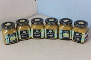 lot 174 image: Case of 6 Jars of  Spicy Brown Mustard Best By 6052023