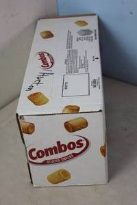 lot 175 image: Case of 12 Bags of Spicy Brown Mustard Combos Snacks Best By 62023