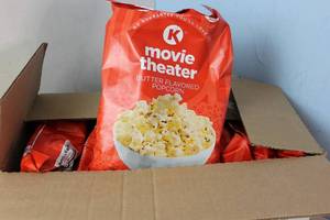 lot 189 image: 6 Bags of Cirlce K Movie Theater Butter Popcorn