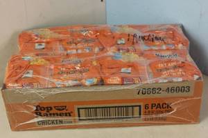 lot 198 image: Case of 24 Top Ramen Chicken Noodles Best By 5112023