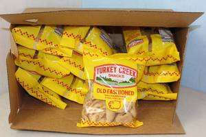 lot 200 image: Case of 12 Bags of Turkey Creek Original Chicharrones Best By 4262023