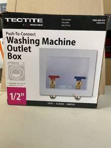 lot 14 image: Tectite Washing Machine Outlet Box not used