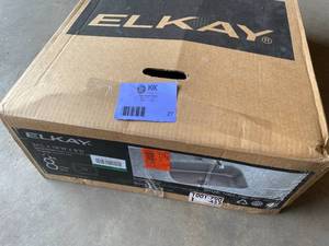 lot 27 image: Elkay Avenue Undermount Stainless Steel 24 in. Single Bowl Kitchen Sink Customer Returns See Pictures