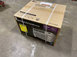 lot 33 image: LG 10,000 BTU 115-Volt Window Air Conditioner LW1017ERSM Cools 450 Sq. Ft. with ENERGY STAR and Remote, Wi-Fi Enabled  Customer Returns See Pictures