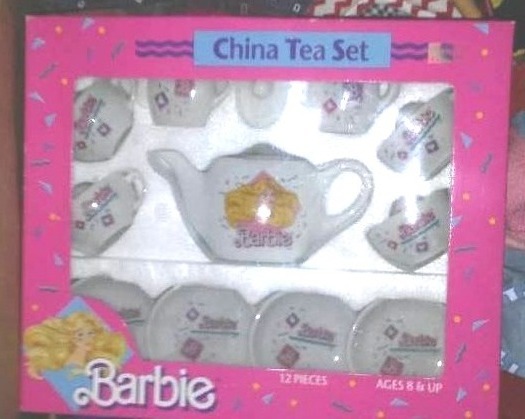 Barbie china outlet tea set 1989