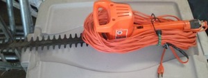 lot 276 image: Black And Decker Electric Hedge Trimmer With Cord.