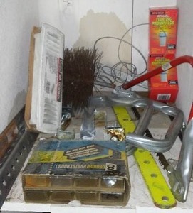 lot 290 image: Misc. Tools, Hardware, Floor Vents And More.