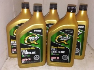lot 296 image: Quaker State 5w-30  Oil  New (5 Qts)