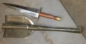 lot 301 image: Shovel And Dagger.