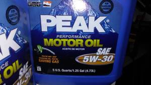 lot 320 image: Peak Oil, 5 Quarts (2) New