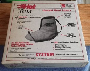 lot 355 image: Hot Trax Heated Boot Liners.