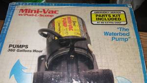 lot 390 image: New Mini  Wet Vac Pump. Self-Priming
