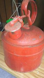 lot 397 image: Vintage Metal Gas Can.