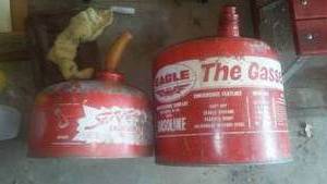 lot 428 image: Metal Gas Cans (2)