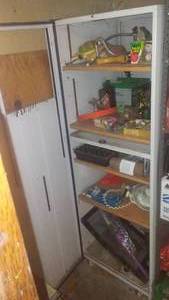 lot 439 image: White Cabinet With Contents