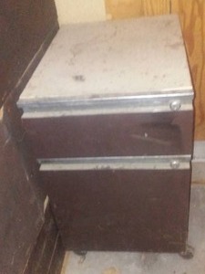 lot 441 image: Two Drawer Filing Cabinet With Contents.