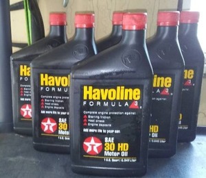 lot 468 image: Havoline 30HD Motor Oil (6) NEW