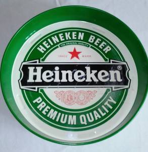 lot 521 image: Metal Heineken Beer Tray.