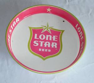 lot 522 image: Lone Star Metal Beer Tray.