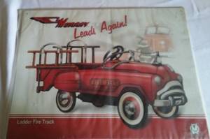 lot 528 image: Murray Leads Again Metal Sign.