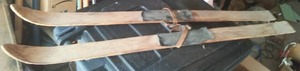 lot 741 image: Antique Kids Snow Skis