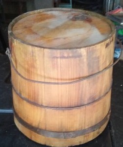 lot 743 image: Wood Pail WCover