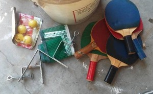 lot 758 image: Ping Pong Table And Accessories.