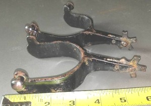 lot 616 image: Antique Spurs