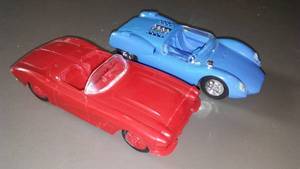 lot 569 image: Plastic Car Models 143 Scale factory assembled.