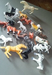 lot 573 image: Plastic Horses, And Other Animals.