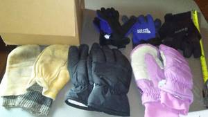 lot 577 image: Pairs Of Gloves (5) Variety, Plus A Box Of Work Gloves And More.